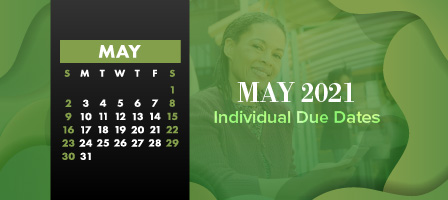 May 2021 Individual Due Dates