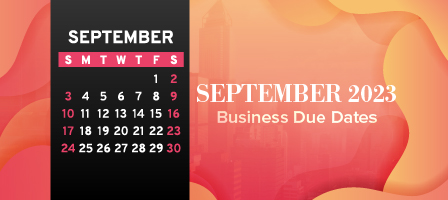 September 2023 Business Due Dates