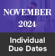 November 2024 Individual Due Dates