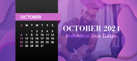 October 2024 Individual Due Dates