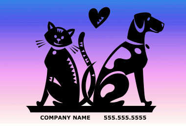 Animal Boarding/Grooming/Veterinary Care PostCard