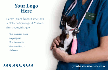 Animal Boarding/Grooming/Veterinary Care PostCard